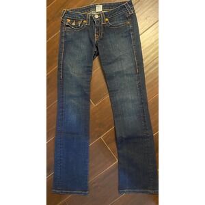 True Religion Billy Jeans Women's 28 Dark Wash  Bootcut Low Rise Y2K USA